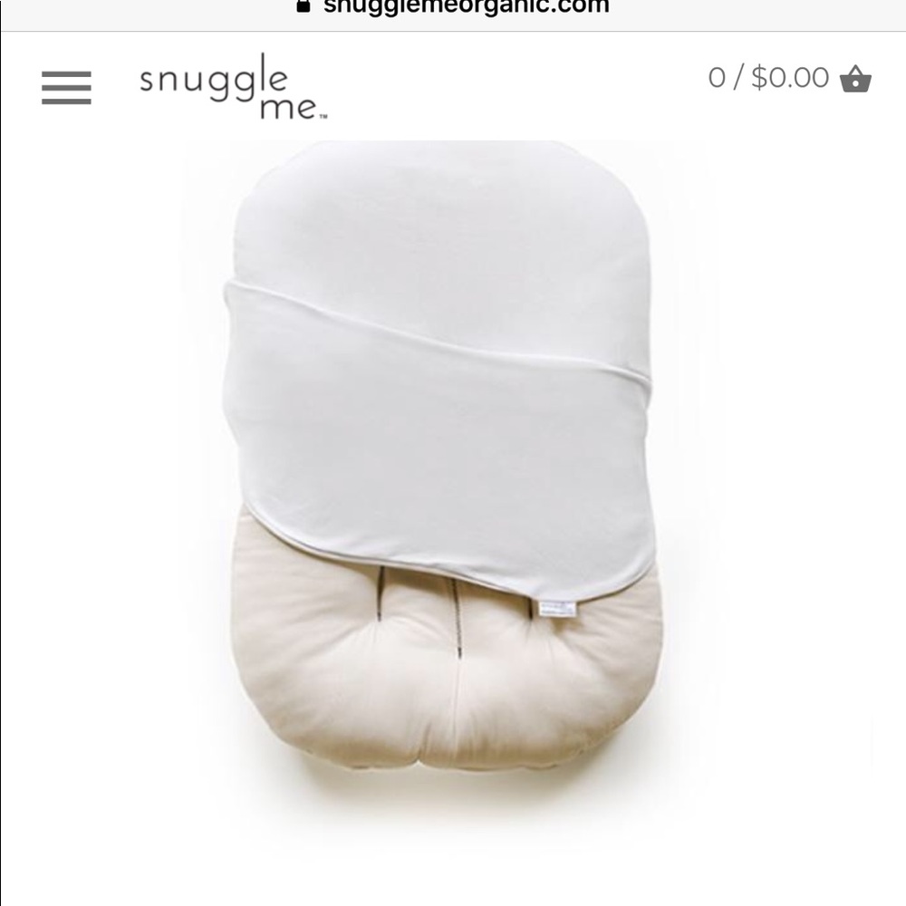Snuggle me organic infant lounger